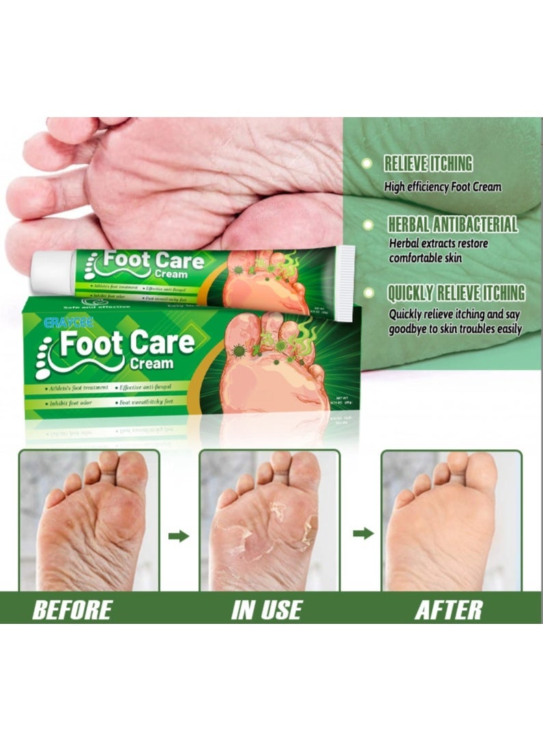 ERAYCEE Foot Care Cream Herbal Athlete's Foot Ointment, Foot Odor Care Ointment, Foot Itching Ointment 20g - Image 2
